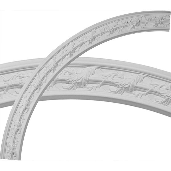 Ekena Millwork 66 3/4"OD x 58"ID x 4 3/8"W x 1"P Southampton Acanthus Leaf Ceiling Ring (1/4 of complete circle) CR67SO